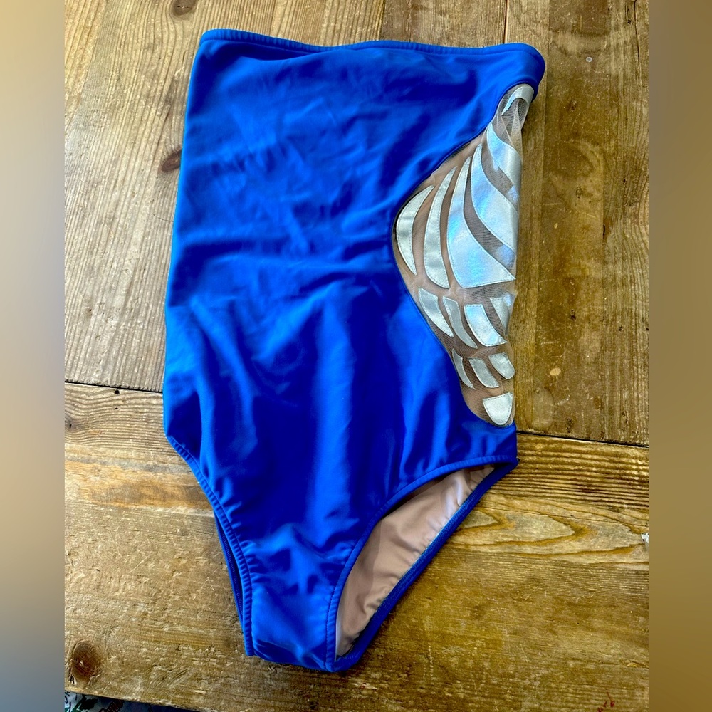 Adriana Degreas strapless one piece bathing suit